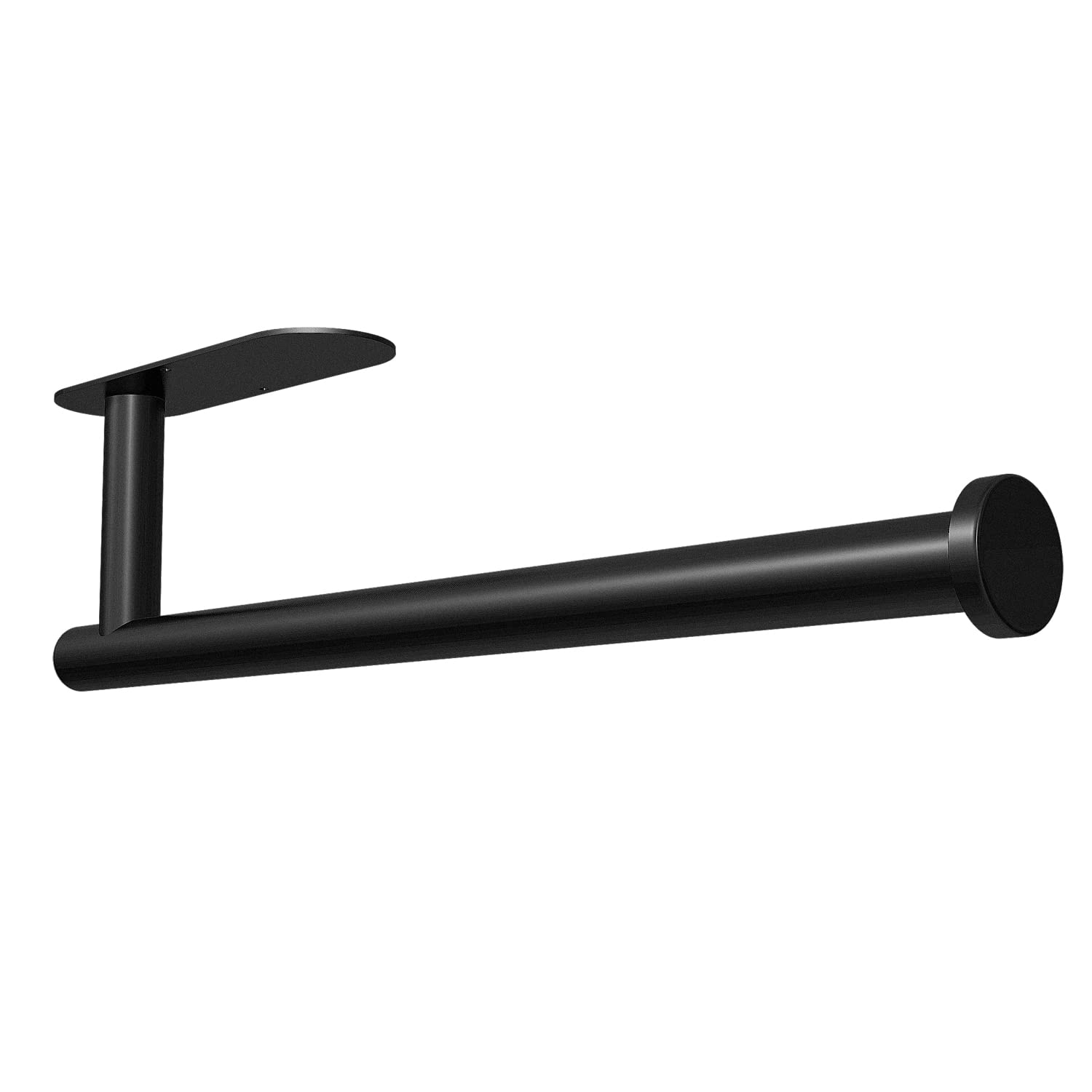 Stainless Steel Black Under Cabinet Paper Towel Holder