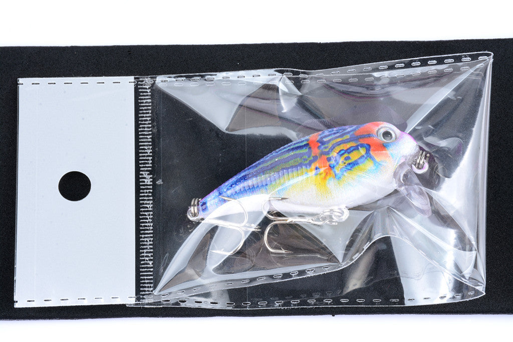 4x 5.5cm Durable Crank Bait Fishing Lures with 3D Eyes