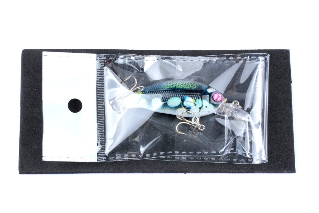 4x 7.5cm Popper Crank Bait Fishing Lures with 3D Eyes