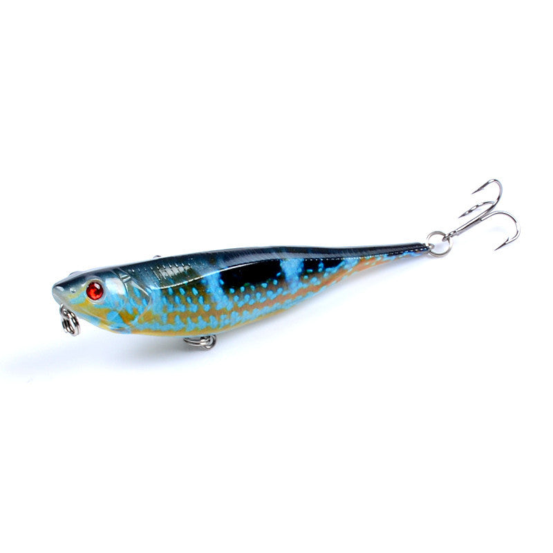 Set of 9 Vibrant 9.9cm Fishing Lures with 3D Eyes for Fresh & Saltwater