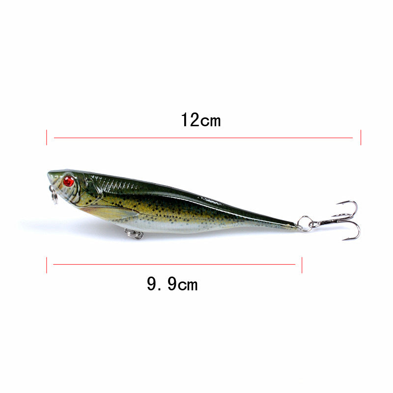 Set of 9 Vibrant 9.9cm Fishing Lures with 3D Eyes for Fresh & Saltwater