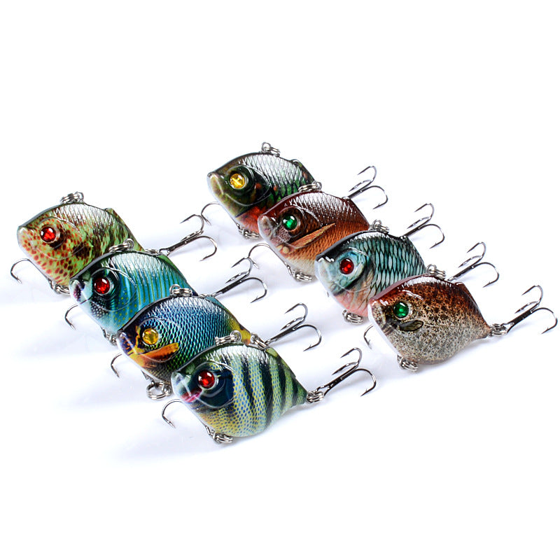 8x 4.5cm Fishing Surface Lures with Sharp Hooks