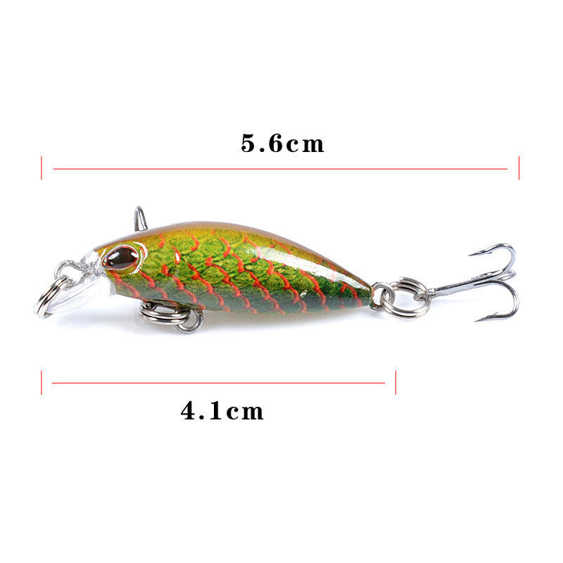 7x 4.1cm Topwater Fishing Lures with Sharp Treble Hooks