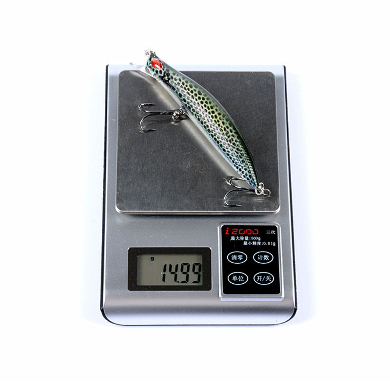 5X 12.3cm Topwater ABS Hard Fishing Lures for Fresh/Saltwater