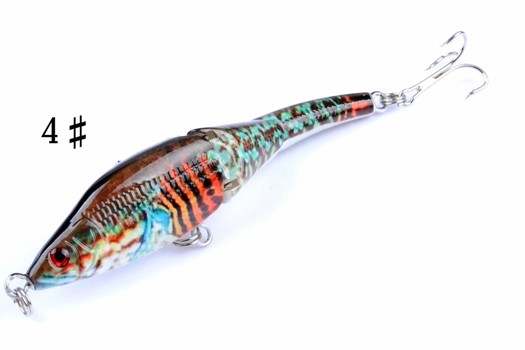 6x 9.5cm Vib Fishing Lure Set, Sharp Hooks, 6 Colors