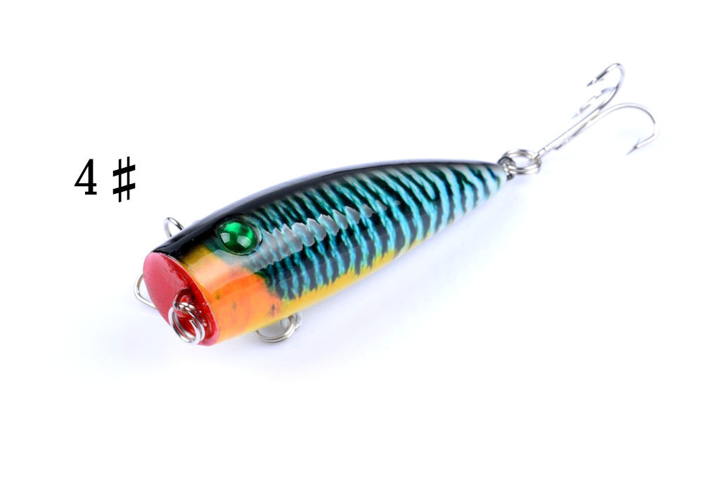 Set of 4 Durable Topwater Popper Fishing Lures - 6.8cm