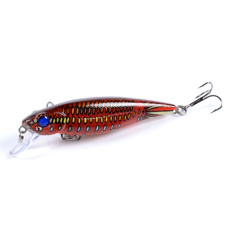 6x 8.6cm Topwater Fishing Lures w/ 3D Eyes & Sharp Hooks