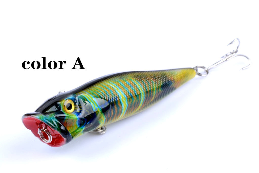 4X 9.5cm Topwater Popper Fishing Lures with 3D Eyes