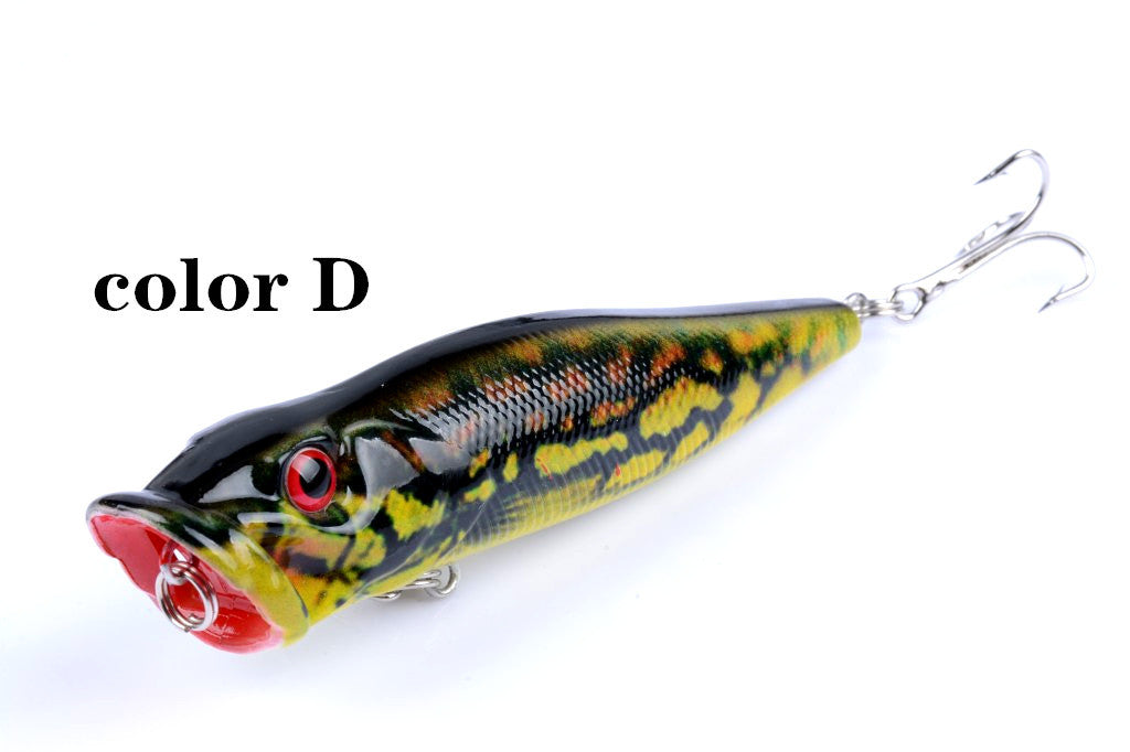 4X 9.5cm Topwater Popper Fishing Lures with 3D Eyes