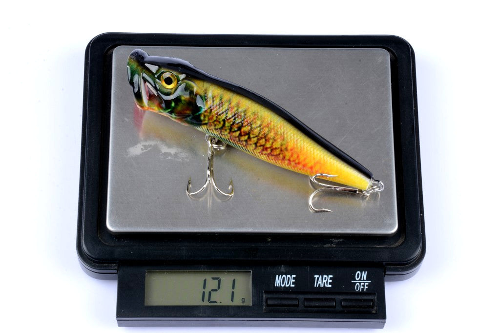 4X 9.5cm Topwater Popper Fishing Lures with 3D Eyes