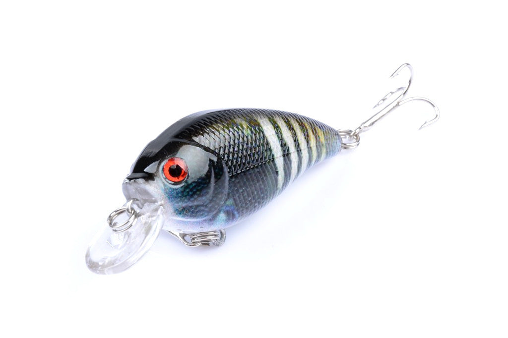 5x 7cm Colorful Popper Crank Fishing Lures for Saltwater