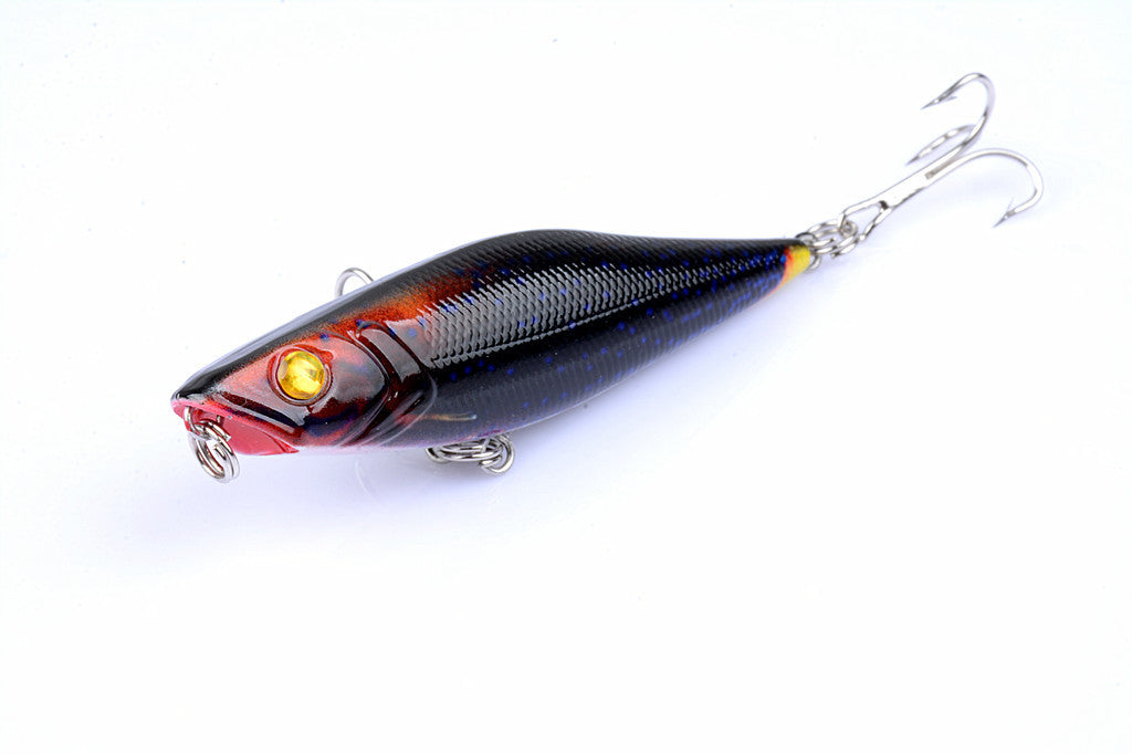 5X 7.5cm Topwater Popper Fishing Lures, Multi-Color