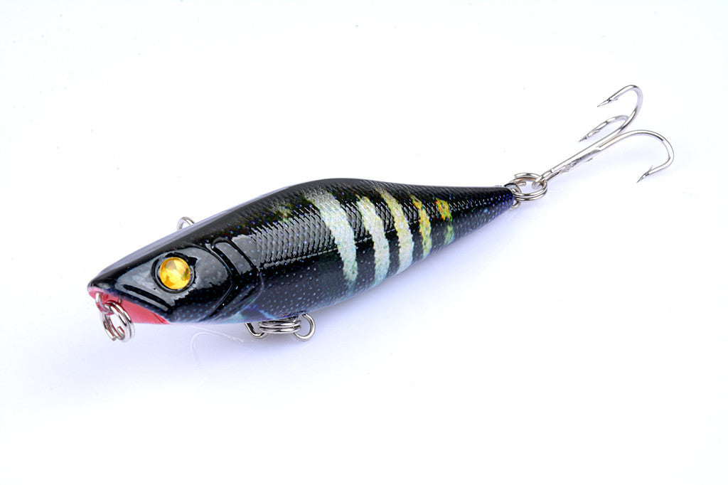 5X 7.5cm Topwater Popper Fishing Lures, Multi-Color