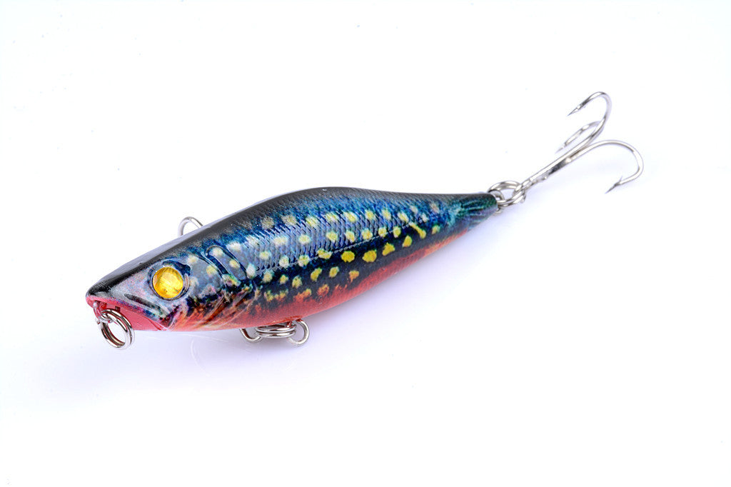 5X 7.5cm Topwater Popper Fishing Lures, Multi-Color