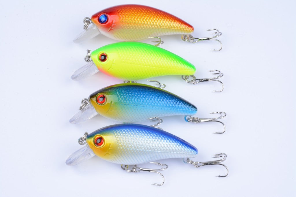 4X 6.5cm Topwater Fishing Lures, Vibrant Colors, Saltwater