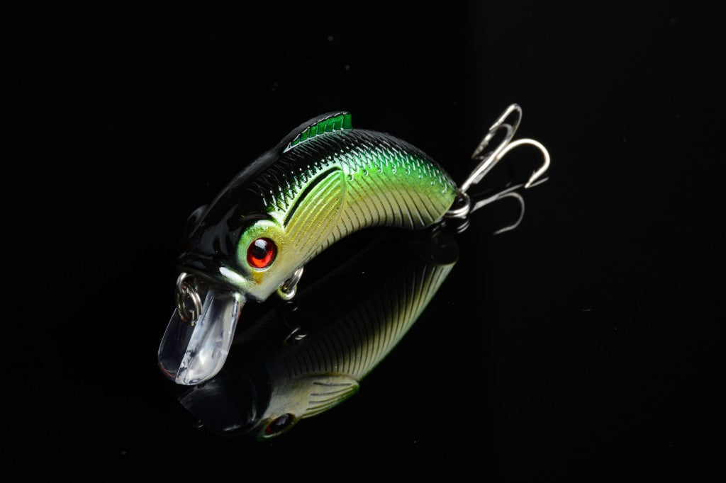 5x 5.5cm Popper Crank Bait Fishing Lures, 5 Colors