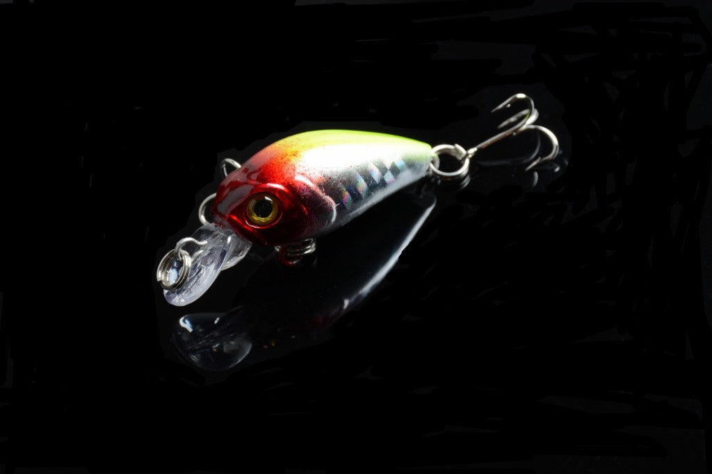 6x 4.5cm Popper Crank Bait Fishing Lures with 3D Eyes