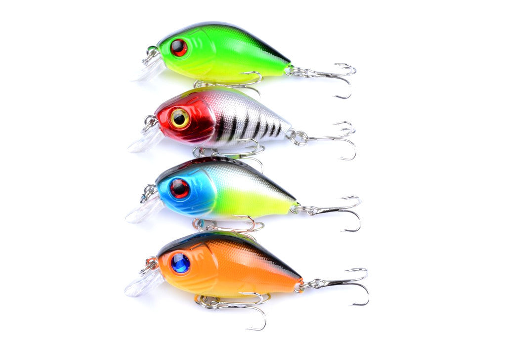 Colorful 5.5cm Popper Crank Bait Lures Set Saltwater Freshwater