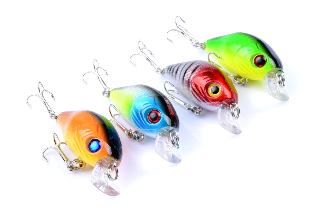 Colorful 5.5cm Popper Crank Bait Lures Set Saltwater Freshwater