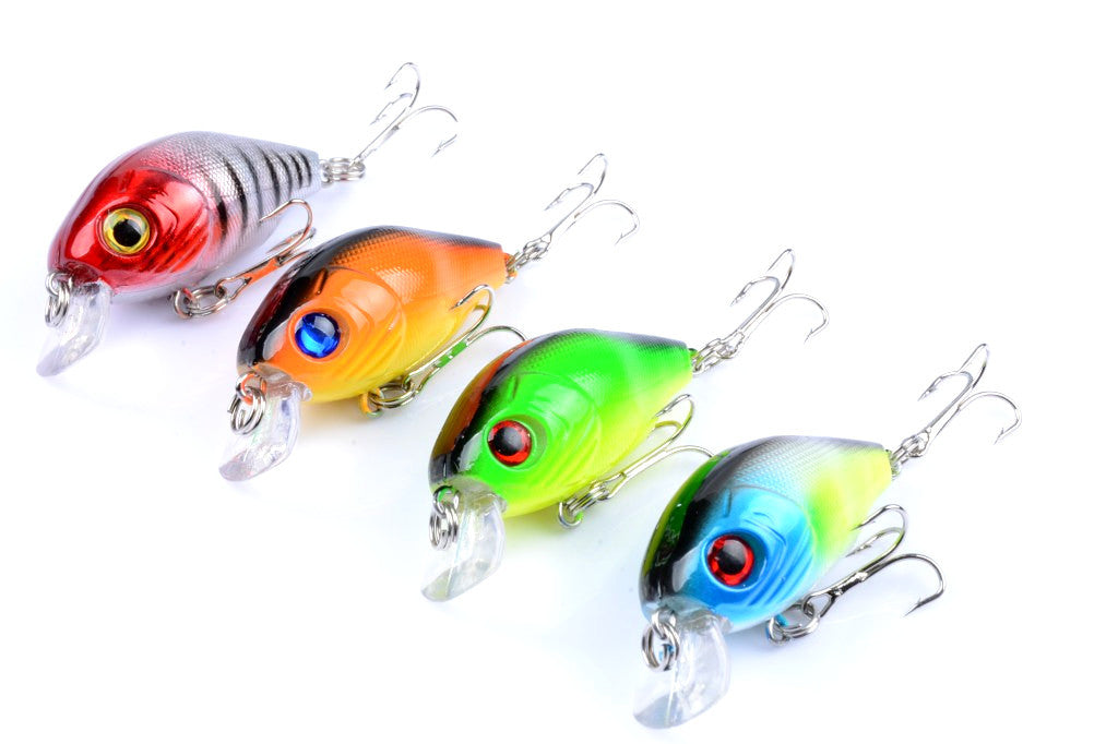 Colorful 5.5cm Popper Crank Bait Lures Set Saltwater Freshwater