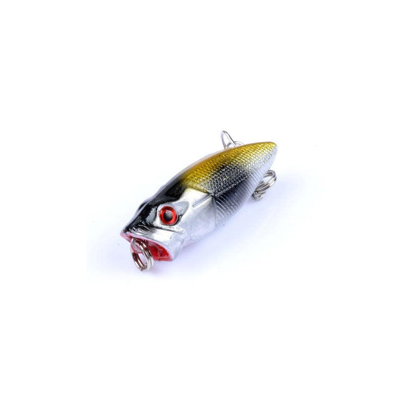 6X 3.5cm Colorful Popper Fishing Lures with 3D Eyes