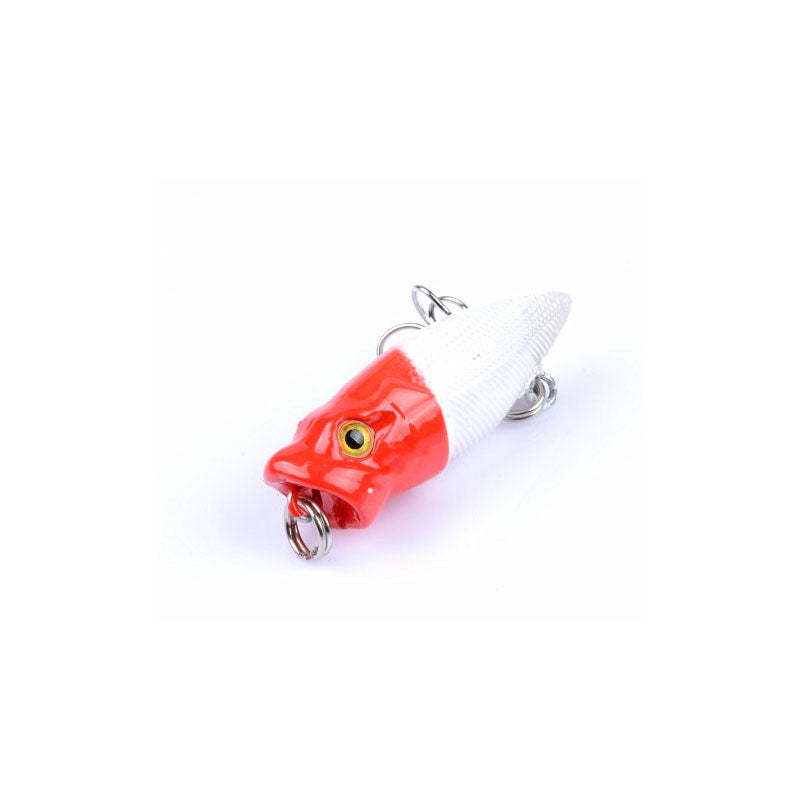 6X 3.5cm Colorful Popper Fishing Lures with 3D Eyes