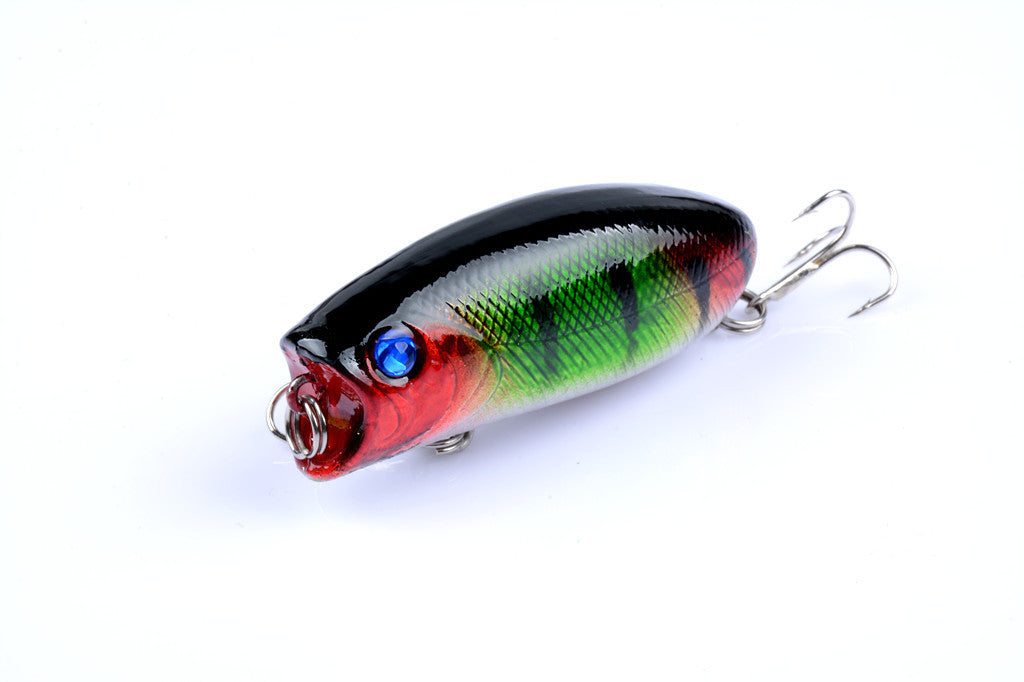 8X 6cm Topwater Fishing Lures with 3D Eyes and Sharp Hooks