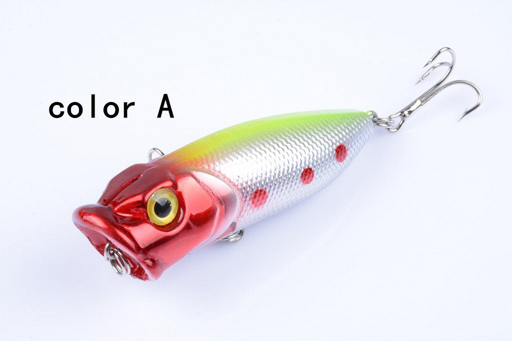 5X Colorful 6.5cm Popper Fishing Lures ABS Hooks Fresh Saltwater