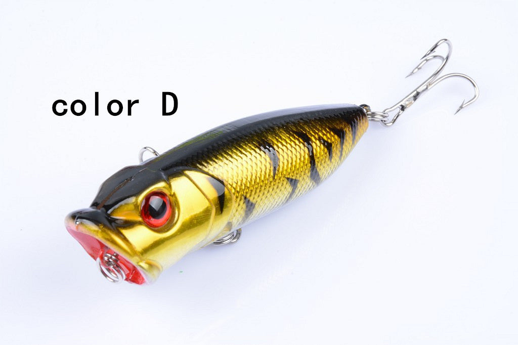 5X Colorful 6.5cm Popper Fishing Lures ABS Hooks Fresh Saltwater