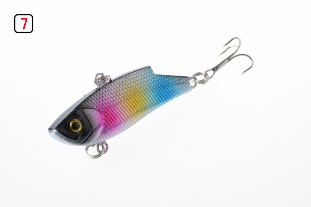 10x 5.5cm Vib Bait Fishing Lures, Sharp Hooks, 10 Colors