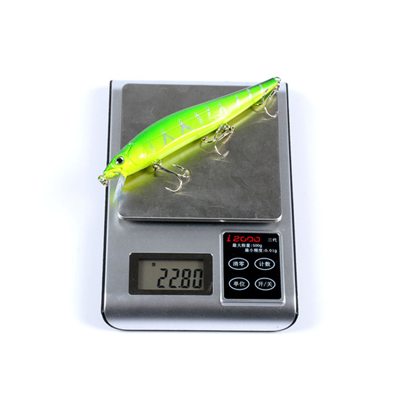 5x Colorful Popper Minnow 14cm Fishing Lures, Sharp Hooks