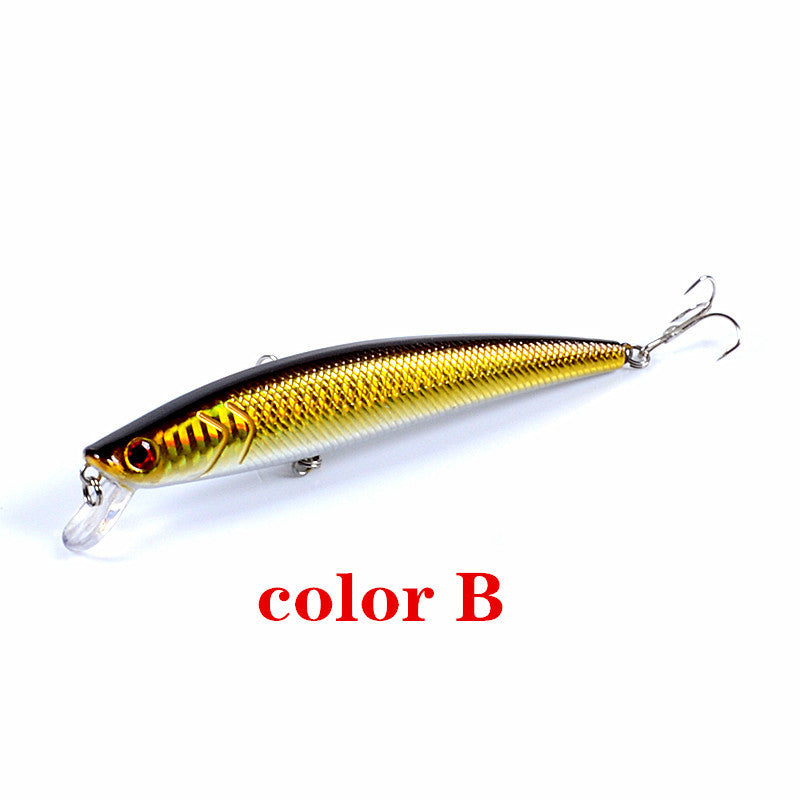 5x 13cm Popper Minnow Fishing Lures, ABS Body, Sharp Hooks