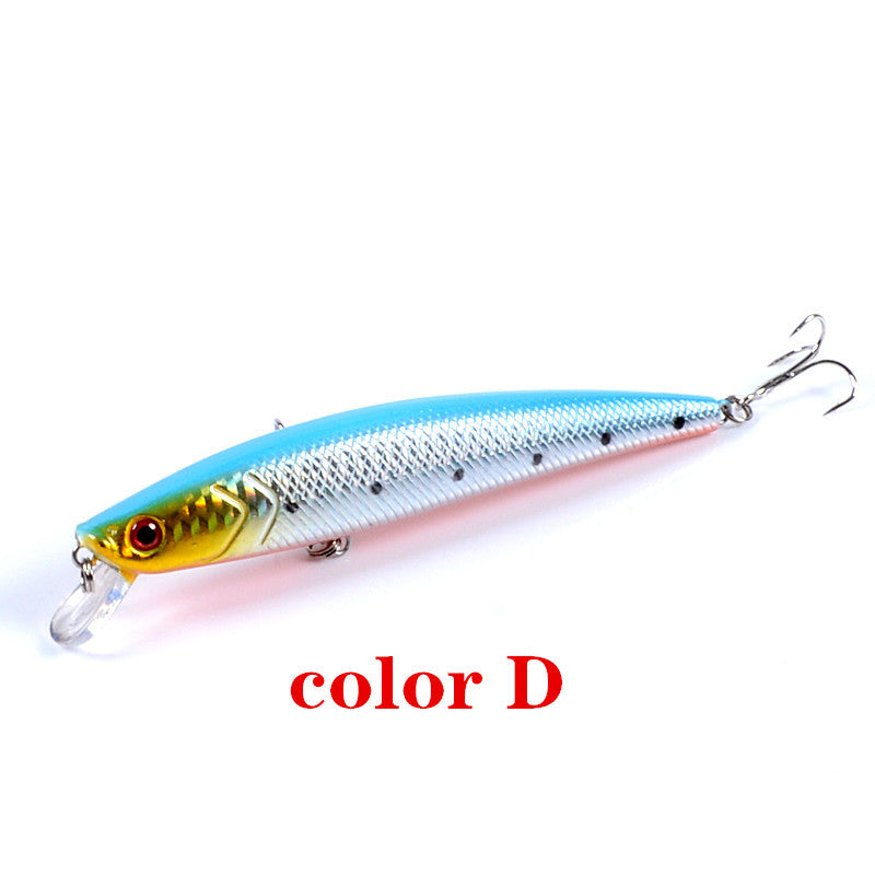 5x 13cm Popper Minnow Fishing Lures, ABS Body, Sharp Hooks