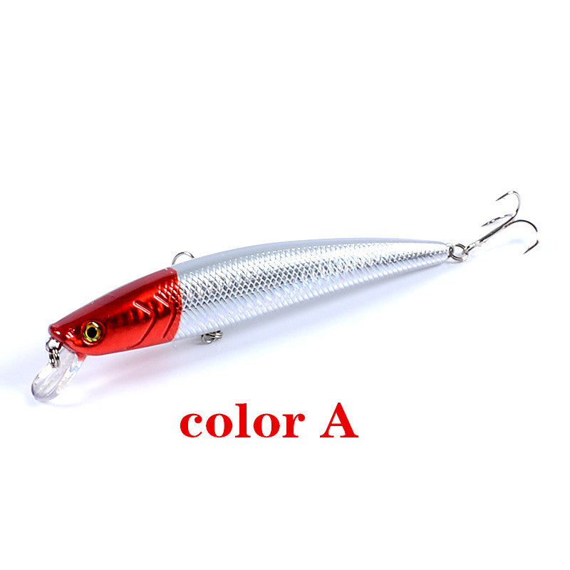 5x 13cm Popper Minnow Fishing Lures, ABS Body, Sharp Hooks