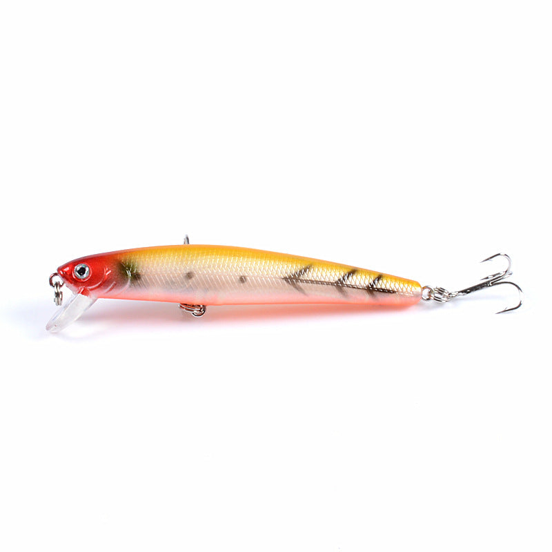 6x 9.6cm Popper Minnow Fishing Lures with 3D Eyes