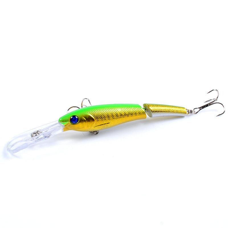 6x Colorful Popper Minnow Fishing Lures 13.3cm, Fresh/Saltwater