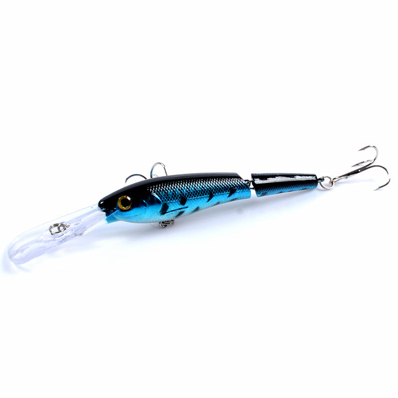 6x Colorful Popper Minnow Fishing Lures 13.3cm, Fresh/Saltwater