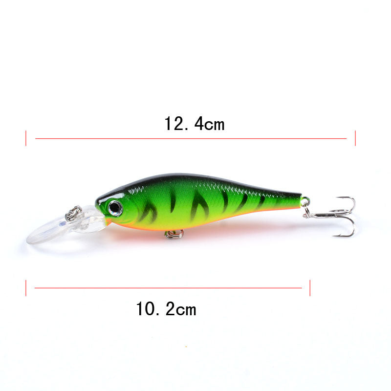 Lifelike 10x Popper Minnow Fishing Lures, Fresh/Saltwater