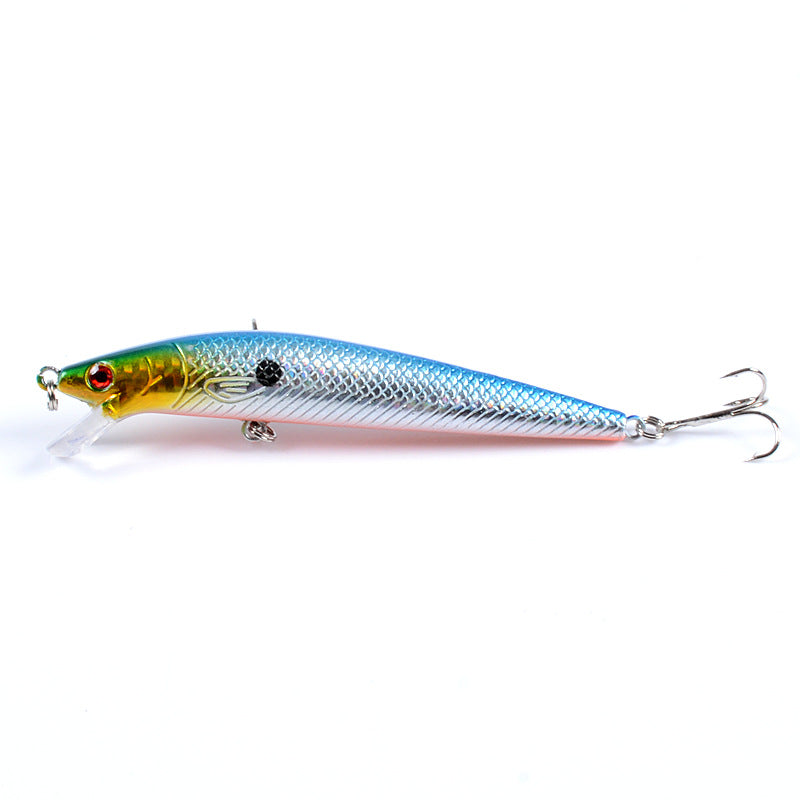 11.8cm Popper Minnow Fishing Lures Set, Sharp Hooks