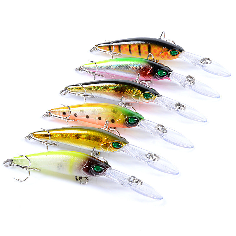 Durable 9.4cm Popper Minnow Fishing Lures Set