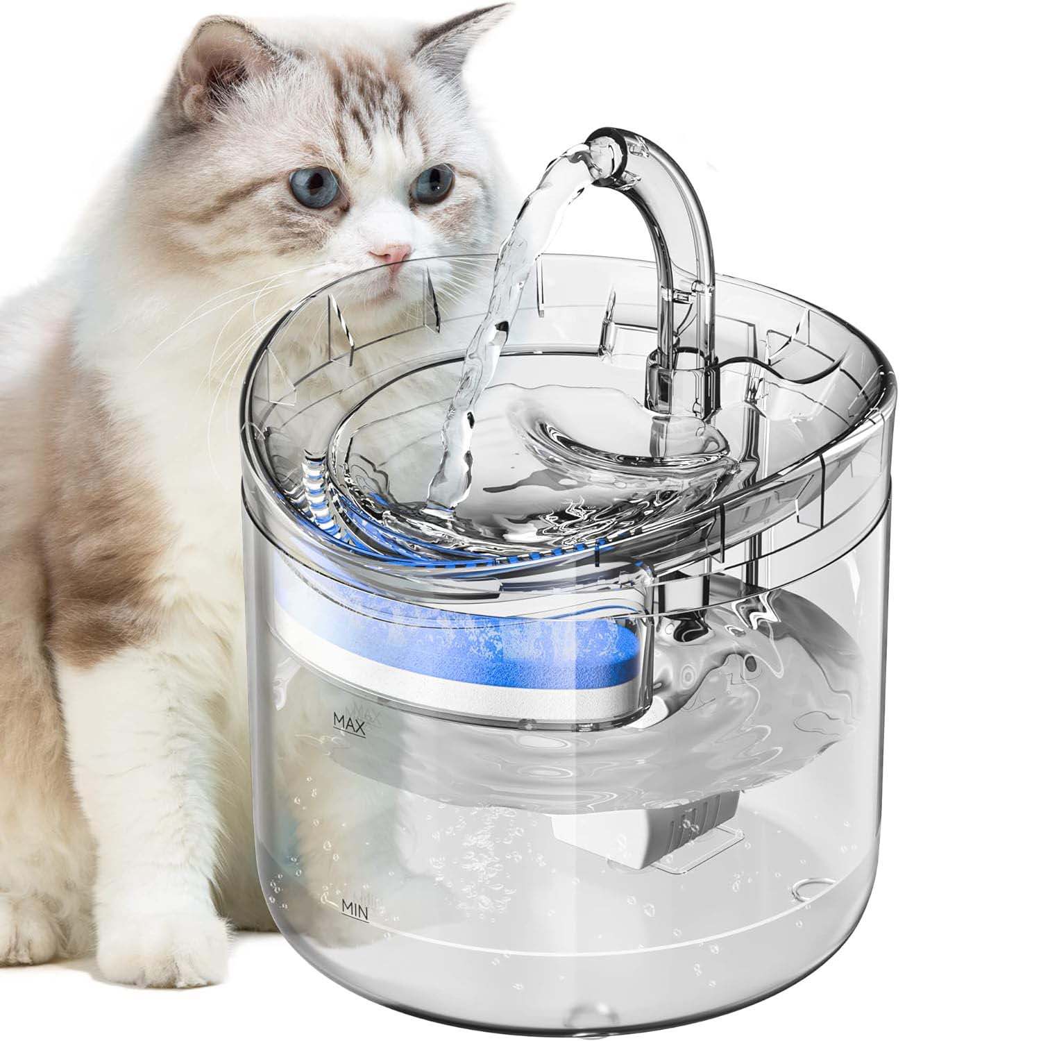 Automatic Cat Dog Water Fountain 1.8L with Sensor