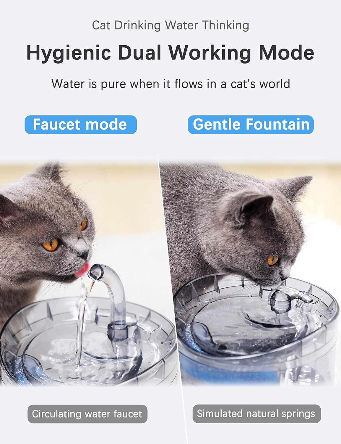 Automatic Cat Dog Water Fountain 1.8L with Sensor