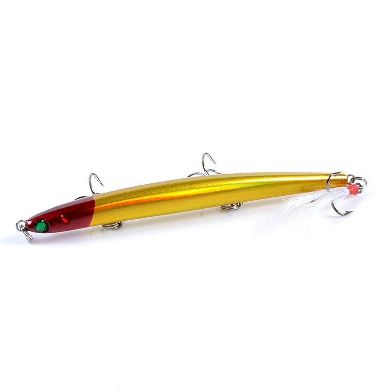 8x 11.7cm Popper Minnow Fishing Lures, Colorful, Topwater