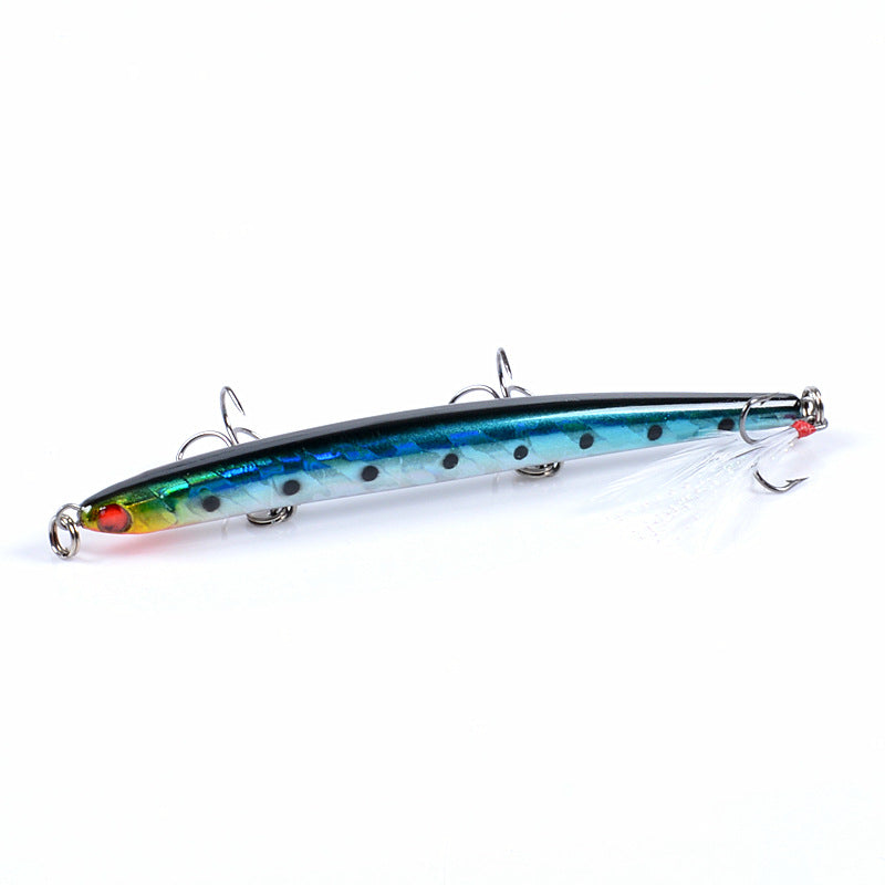 8x 11.7cm Popper Minnow Fishing Lures, Colorful, Topwater