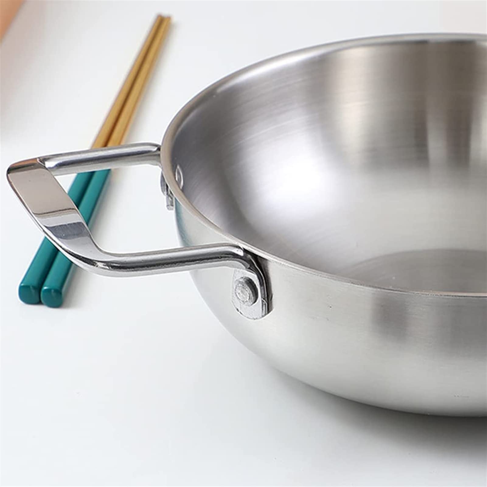 26cm Stainless Steel Paella Pan, PFOA-Free, Dishwasher Safe
