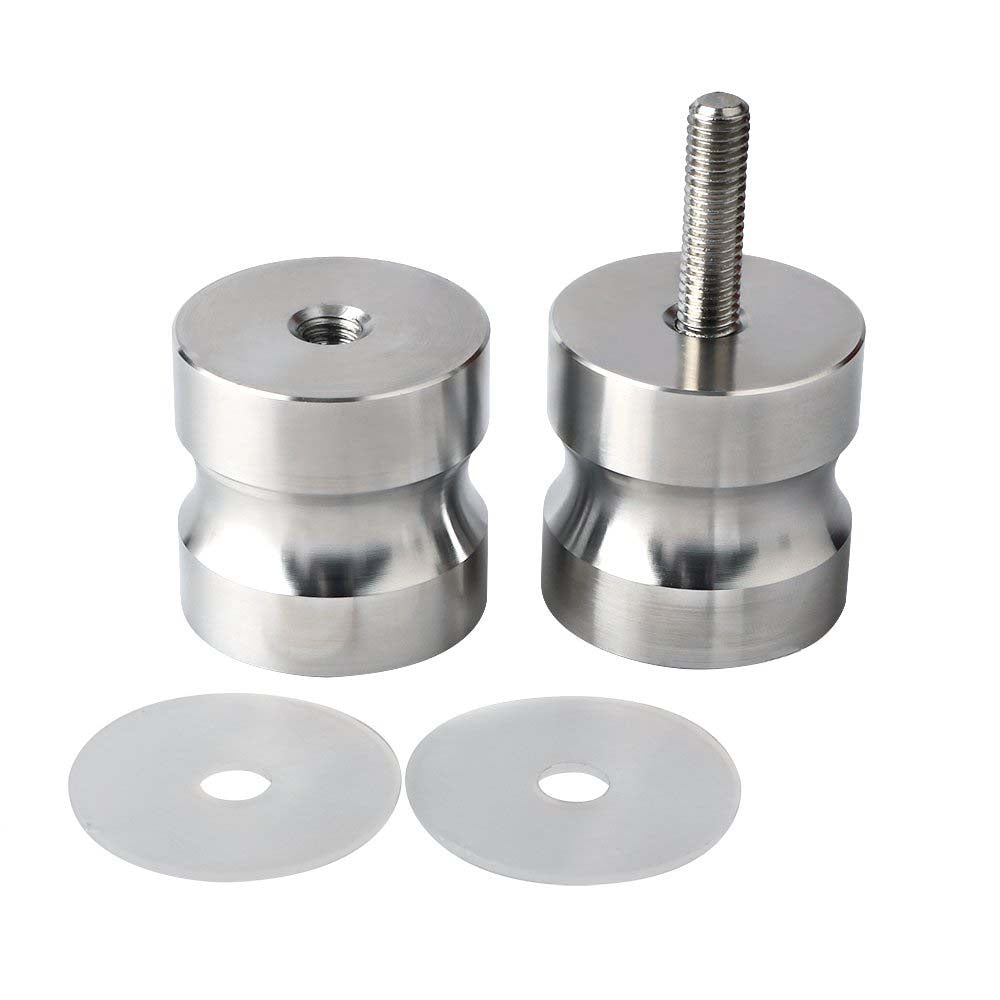 Brushed Nickel Round Shower Glass Door Knob SUS304 Stainless Steel