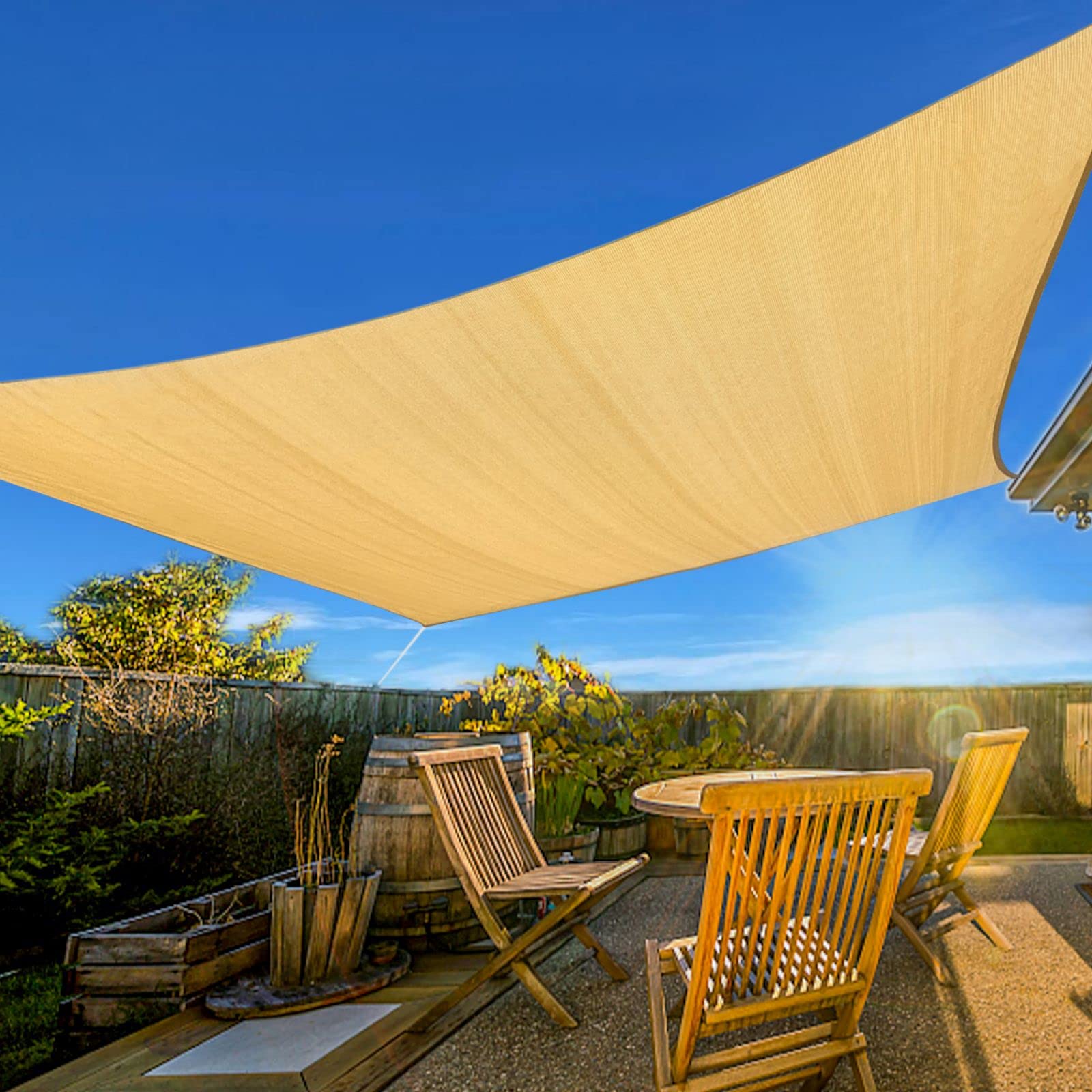 3m x 5m Rectangle Sun Shade Sails for Patios Sun UV Outdoor Canopy Backyard Sunshades