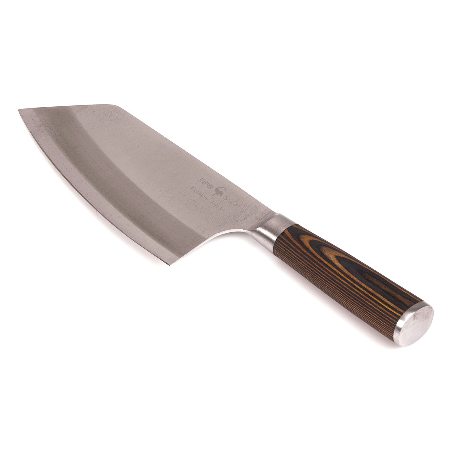 27cm High Carbon German Steel Cleaver Knife Pakkawood Handle