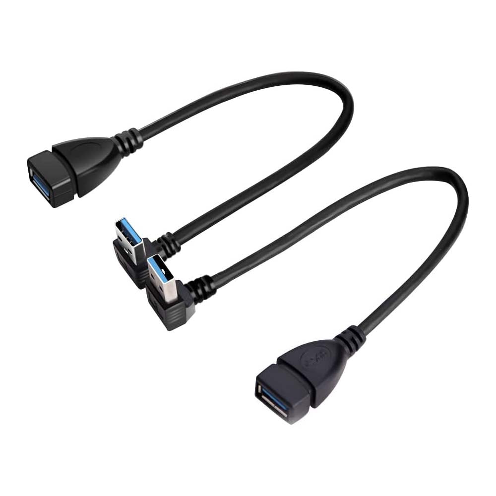 Up & Down Angle USB 3.0 Extension Cables 2PCS 20cm