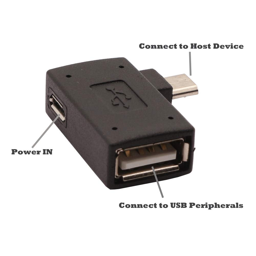 2-in-1 Powered Micro USB OTG Adapter for Devices – AuviPal